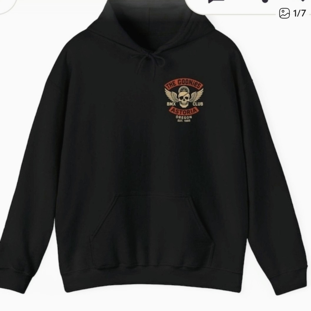 Black Graphic Hoodie